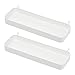 Ikea SKADIS Mensola (adatta a pedane SKADIS), bianco, 28 x 9 x 3 cm, set di 2