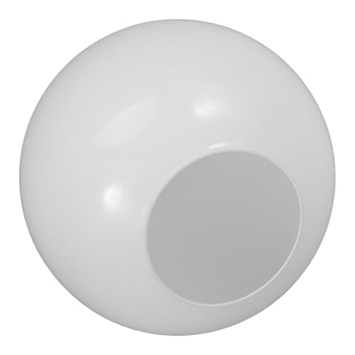 Angoily Paralume a Vetro Latteo Rotondo per Lampada E27, Paralume di Ricambio per Lampadari a Soffitto, Applique e Lampade da Tavolo, Copertura a Cupola Trasparente per Uso Interno