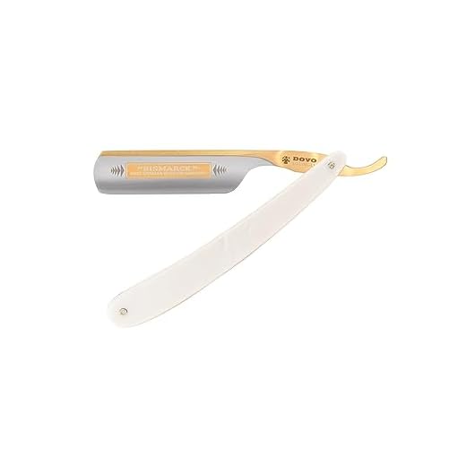 DOVO Bismarck Straight Razor Pearl Acrylic 6/8''