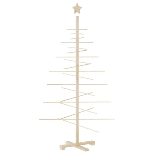 vidaXL Weihnachtsbaum Holz zum Schmücken, Christbaum Tannenbaum Künstlich...