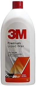 3M Liquid Wax (1 L, Off-White) | Restores Gloss on Car Paint | Water Repellent | UV Protection