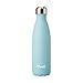 S'well AQST-17-A17 Vacuum Insulated Double Wall Stainless Steel Bottle, 17 oz, Aquamarine