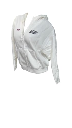 Pull Polaire Victoria's Secret PINK – Femme – Taille S – Blanc – 1/4 Zip Sherpa