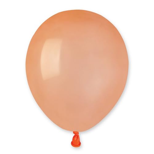 Biobased Natural Rubber Mini Latex Balloons 13cm / 5 in - Pack of 50 (Peach Orange)