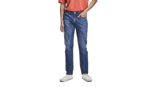 Image of Levi's mens 511 SLIM FIT WHITE BULL DENIM WT 511 Slim Fit Jeans, Medium Indigo, 30W / 32L