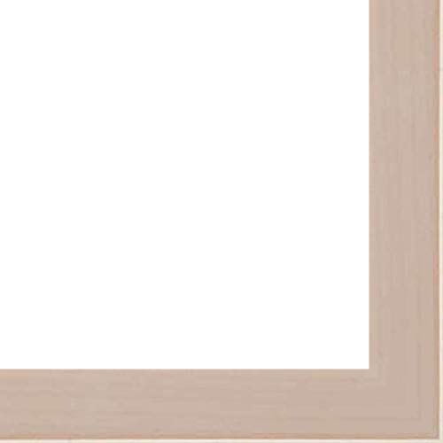 Picture Frame Moulding (Wood) 100ft Bundle - Contemporary White Washed Finish - 0.75