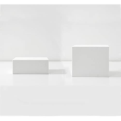 - Blocchi di schiuma per fotografia motivo geometrico a forma di scatti fotografici per gioielli trucchi ornamenti cosmetici colore: 2 pezzi bianco