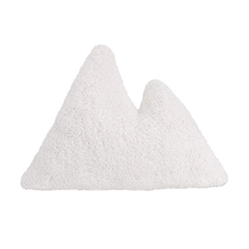 Image of Little Love by NoJo – Mountain Shaped Decorative Pillow, Embroidery, Decorative Nursery Pillow, Playroom Décor, Cute Throw Pillows, Black on White