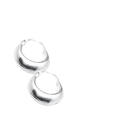 DARSHRAJ 925 Sterling Silver Salman Khan Kaju Plain Hoop Bali For Kids|Baby|Girls |Men| Women|Boys Smallest Size 12MM |Medium 14MM |Largest 16 MM