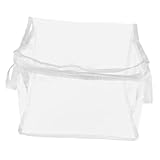 GLEAVI 大容量透明玩具収納バッグ 耐水製 ファスナー付き 持ち手付き収納ケース ブロック ぬいぐるみ 対応 多用途オーガナイザー