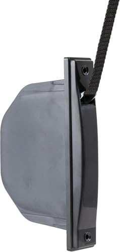 TELKES - Recogedor de Persiana sin Pivote para carpinterias de PVC. Enrollador de persiana para embutir en Obra. (Negro, Cinta 20mm)