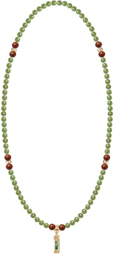 Image of Five Elements 18K Gold Vermeil 3 Layered Crystal Gemstone Beads Bracelet & Necklace for women Solid 925 Sterling Silver 18K Gold or White Gold Plated jewelry
