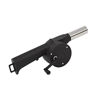 tepro Grillgebläse, handbetriebene Anzündhilfe für Grill / BBQ aus Kunststoff, Schwarz