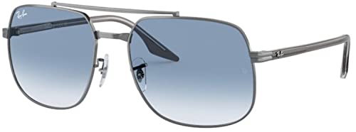 Ray-Ban RB3699 Sunglasses Bundle: RB 3699 004/3F Gunmetal Clear Gradient Blue and Universal Anti-slip Silicone Leash