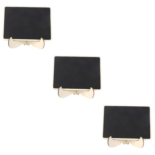 ARTIBETTER 3pcs Mini Blackboard Easel Sign Stand Wooden Table Sign Holder for Wedding Party Bar Counter Boys and
