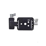 Professionelle, vertikal drehbare Halterung, Aluminium-Stabilisator-Klemme, sicherer Verriegelungsmechanismus für reibungslose Videoaufnahmen, leichte vertikale Aluminium-Kamerahalterung