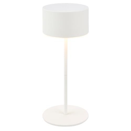BRILONER - Lampe de table sans fil avec bord lumineux, variateur tactile progressif, ip44, câble usb-c, batterie remplaçable, lampe de chevet sans fil, salon...