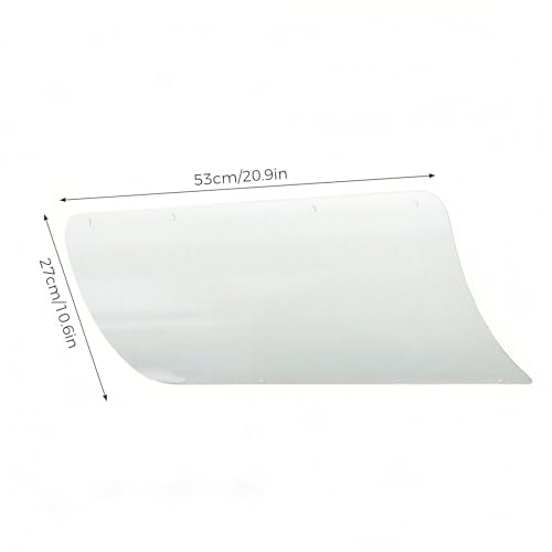Deflector de ventilación de aire acondicionado de ventana ajustable blanco de 53x27cm 5