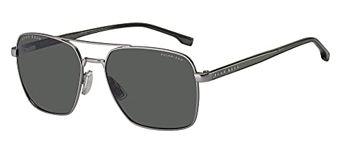 Hugo Boss BOSS 1045/S/IT Matte Ruthenium/Grey 58/17/145 men Sunglasses