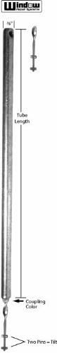 29 3/8 Spiral Tube Tilt Window Balance White Tip 5-21lb by Window Repair Systems