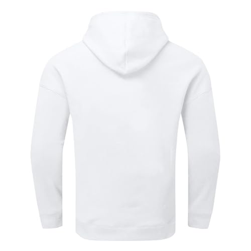 Men's Hoodies Drawstring Plus Size Comfort Long Sleeve Hooded Sweatshirt Workout Baggy Crewneck Pullover with Pockets3