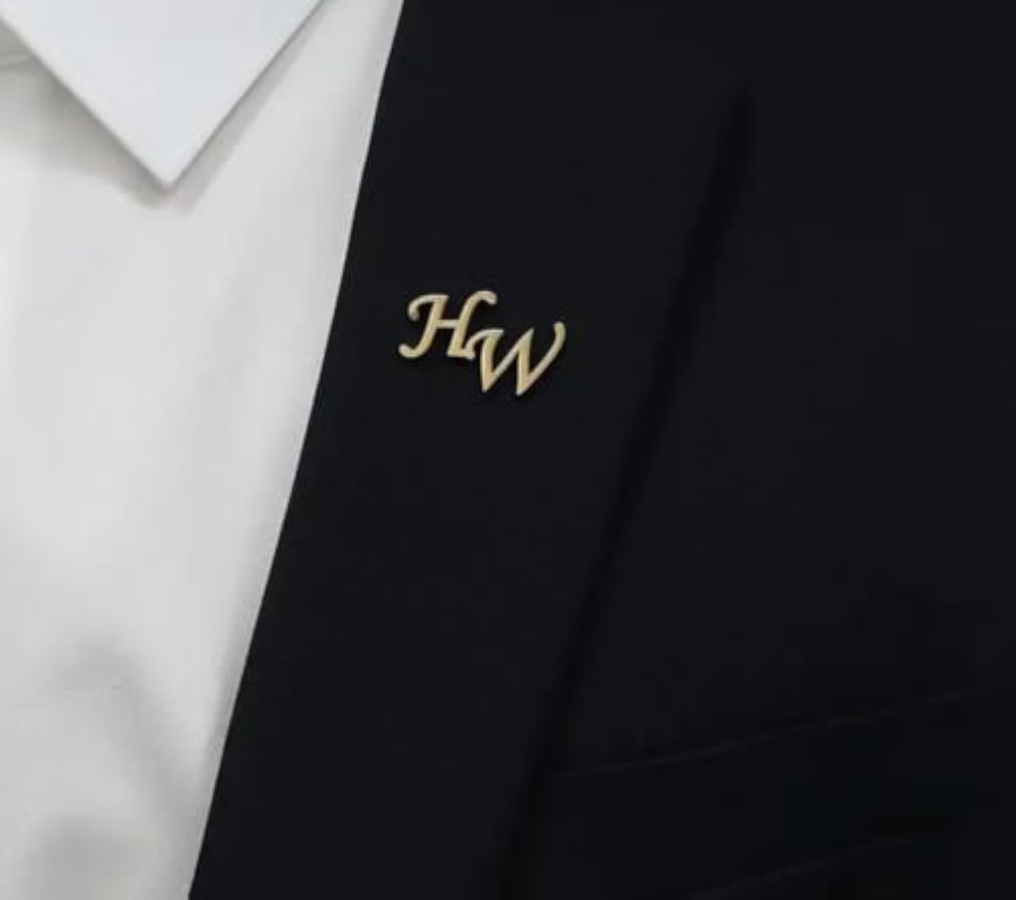 Personalized Initial Brooch Pins for Wedding Gift