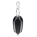 2. Pequeño y portátil: este banco de energía temporal es solo del tamaño de una llave de coche, y no parecerá voluminoso ni prominente cuando se cuelgue en la llave. Puedes llevarlo contigo como llavero.