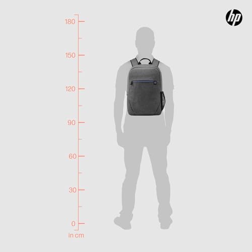 HP Prelude Laptoprucksack 15,6 Zoll – wasserabweisend, leicht & robust – Notebook Rucksack für Reisen, Business, Schule & Uni – gepolstert, mit Trolley-Gurt & Zubehörfächern – Grau