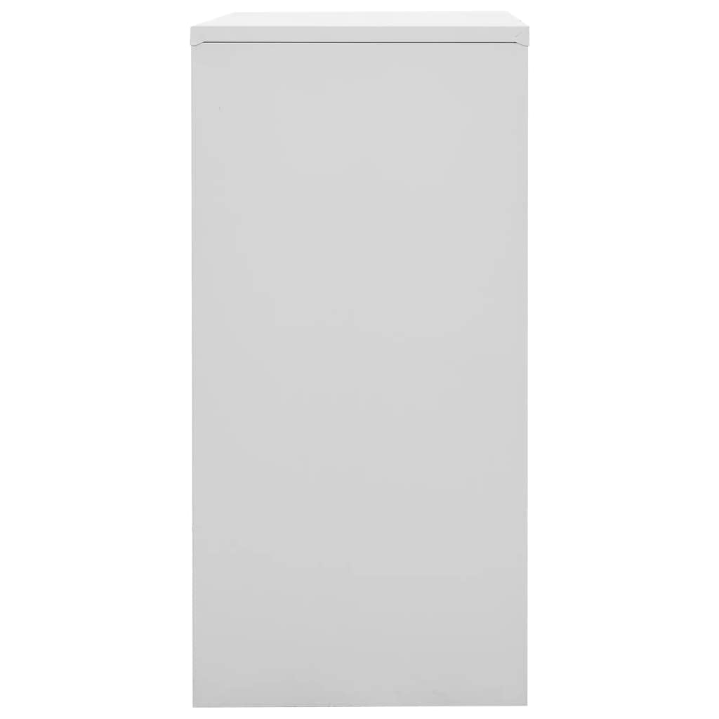 Aufbewahrungsschrank mit Schloss Schließfachschrank Set 5 Stück hellgrau und grün Metall Spind für Schule Stauraum Stahl Spind 90x45x92,5 cm