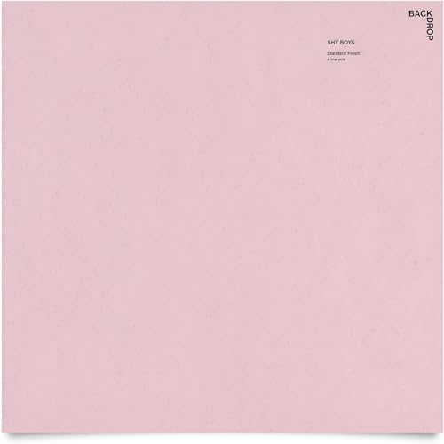 BACKDROP | Premium Interior Paint | Large Adhesive Paint Swatch | SHY BOYS - True Pink | 12" x 12" Color Sample