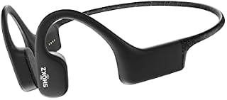 SHOKZ OpenSwim(formerly Xtrainerz) Swimming MP3 Headphones, Open-Ear Bone Conduction Headset, IP68 Waterproof, 4 GB Memory, MP3 Player For Swimming, Surfing, RunningNo BluetoothBlack Diamond