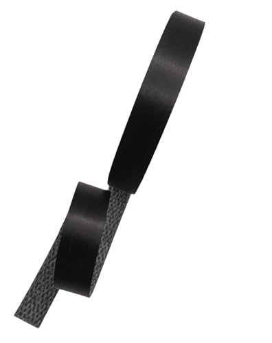Image of HGKJHFmelamine Edging Tape. pre Coated with hot melt Adhesive Flexible Veneer Edge Edging, Used for Cabinet and Furniture Maintenance (No25-black, 1.81cm*7.6m)