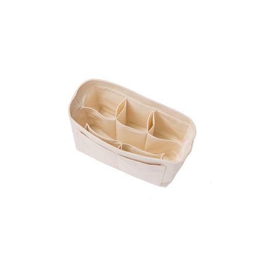 YONBEN Purse Organizer Insert Bag in Bag Felt Fabric Handbag Organizer 4 Sizes for Speedy Neverfull (Beige,Small)