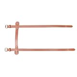 Correas de manta para llevar, cinturón de manta - correas de cuero PU Camping Heavy Duty - Portador de cama de vaquero ajustable, correa de manta de viaje para senderismo y camping