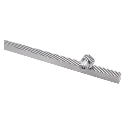 Spur Rack Steel High Precision 1pcs Stainless Steel Gear Rack Spur Gear Straight Rack 1 Module 20 Teeth Hole 6mm Pinion Gear(1M15x15-1m)