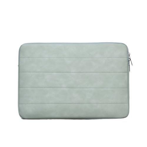Housse pour ordinateur portable étui protection simple cuir tablette porte-documents vert