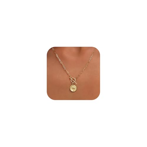 Image of Gold Silver Necklace for Women, Dainty Cubic Zirconia Pendant