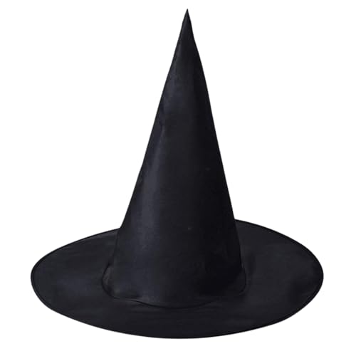 Image of Kaku Fancy Dresses Witch Hat for Girls, Witch Costume Accessory for Halloween Party Prop Multicolor Witch Hat