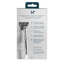 Harry's Chrome Edition 'The Winston' Bundled with Harry's Razor Blade Refills x 4 Pack, Silver - Image 3