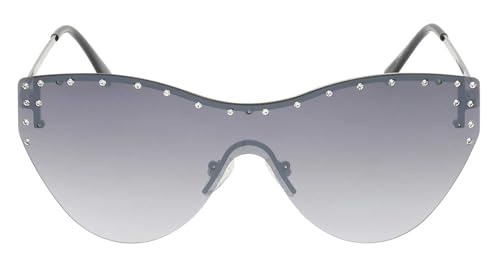 Harley-Davidson Women's Cat-Eye Rhinestone Sunglasses, Gradient Smoke Lenses4