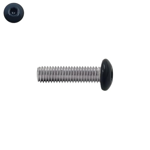 Vis à métaux M5x30 mm Inox A2 RAL 7016 gris anthracite tête bombée BTR