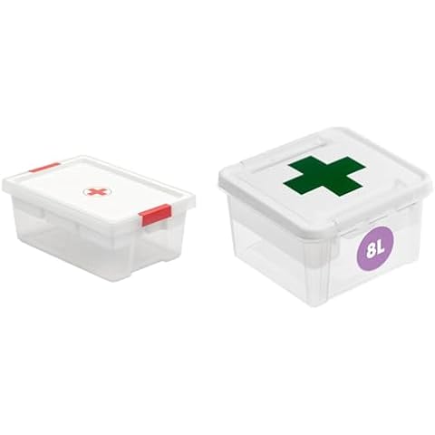 TATAY 7L First Aid Storage Box with Tray Cover