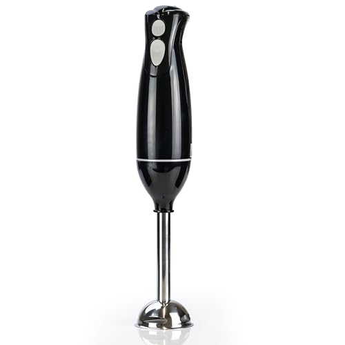 STATUS Concord Hand Blender 200 W, Black Corded Stick Blender with 2 Speed Settings, Stainless Steel Blade and Detachable Rod, Lightweight and Compact, (CONCORD1PKB4)