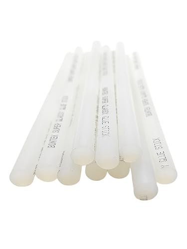 Image of Super Glassy Semi Clear Hot Melt Glue Sticks 20Pcs Pack 189mm x 11mm | Quick Dry Strong Bonding Glue Gun Refill for DIY, Professional Craft, Wood, Fabric, Paper, Home, Office & Repair Uses