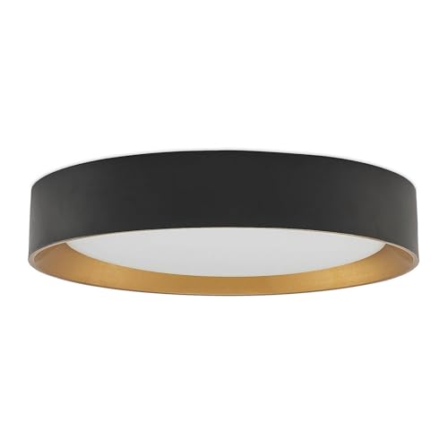 LED Ceiling Light 'Kambia' (Modern) in Black Made of Aluminium for e.g. Living Room & Dining Room (1 Light Source,) from Lindby | Ceiling lamp, lamp