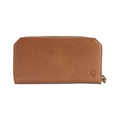 Carhartt Womens Casual Full Grain Leather Wallets, Multiple Card and Cash Compartments for Easy Access