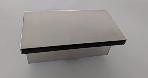 CASCADES-INOX Hoja de agua Chute recta, empotrada en pared, 30 cm de ancho Cover