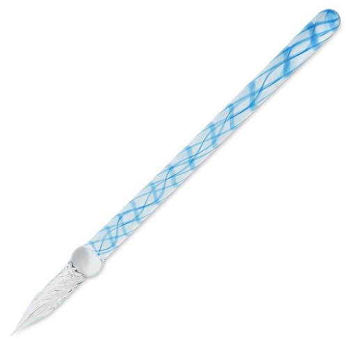 Jacques Herbin 21714T – Szklana prosta stalówka 16 cm, w kolorze błękitu kalanki