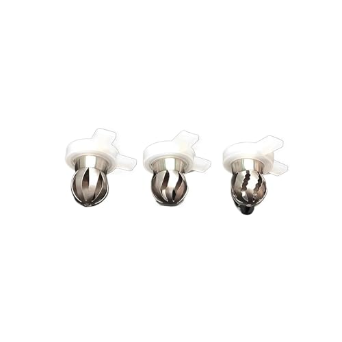 Embouts de buse de modelage de crème glacée en forme de pétale, 3 types, raccords de diamètre intérieur 29 mm for machines à crème glacée molle, pièces de rechange