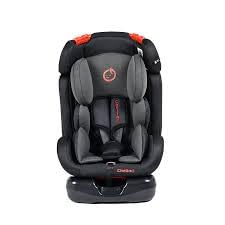 ด้านข้าง view of the Chelino Blazer Car Seat in a reclined position, showing base indicators for recline and weight groups